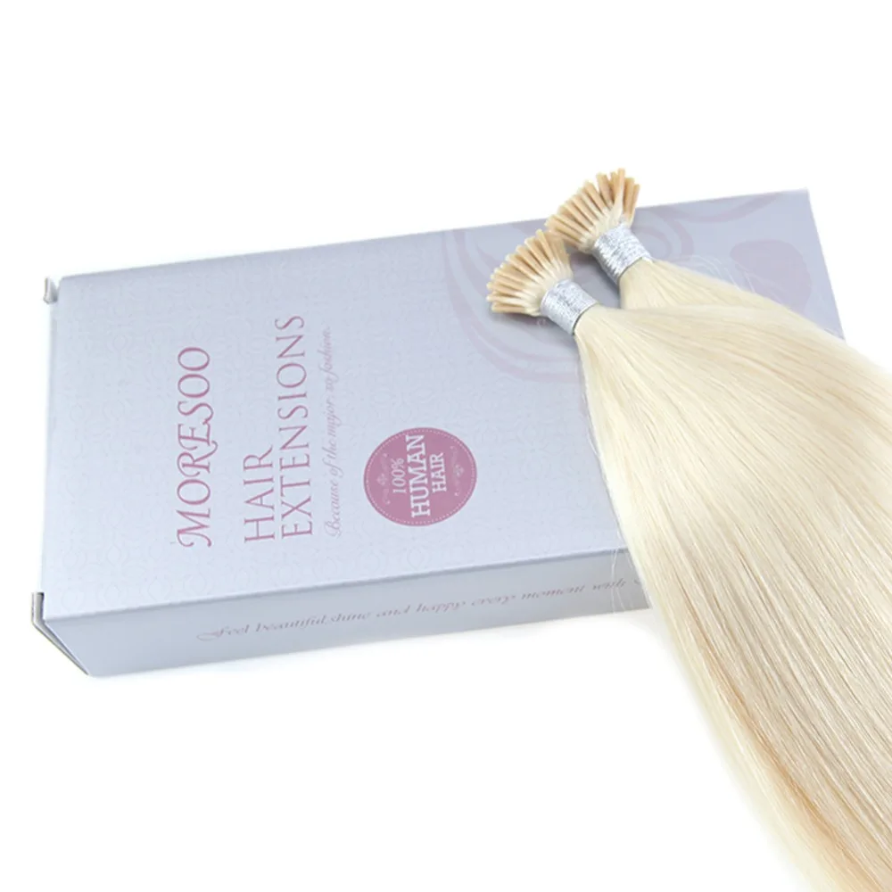 Online Moresoo Pirang Platinum 60 Aku Tip Ekstensi Rambut Manusia Rambut Real Brazilian Rambut Keratin Pra Terikat Fusion Rambut 1 g 1 S 50 S 50G Beli Moresoo Pirang Platinum 60 Aku Tip Ekstensi Rambut Manusia Rambut Real Brazilian Rambut Keratin Pra Terikat Fusion Rambut 1 g 1 S 50 S 50G