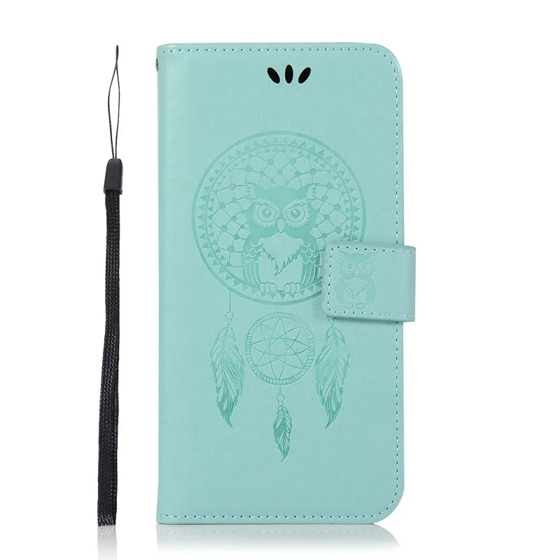 Чехол-книжка для Asus ZenFone Max Plus M1 ZB570TL, роскошный кожаный силиконовый чехол с изображением совы для Asus ZB570TL X018D, чехол для телефона s - Цвет: green
