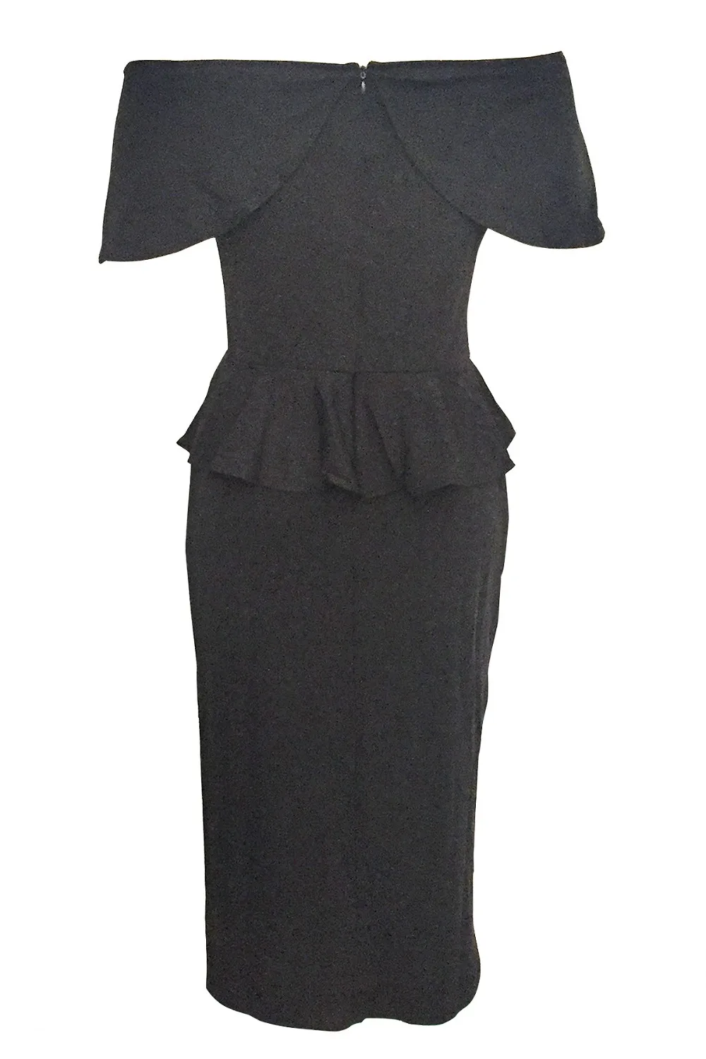 Gladiolus 2018 Summer Slash Neck Off The Shoulder Knee-Length Bodycon Ruffles Office Lady Dress Elegant Party Dresses vestidos  (22)
