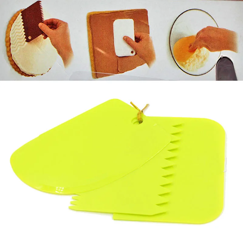 Dough Cutter Cake Smoother Cake Scraper Spatula Set Multifunction Blade For Cake 
