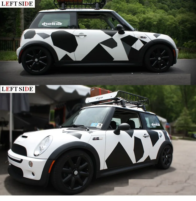 LEFT SIDE Full Body Car Stickers HD Inkjet Engraving Decoration