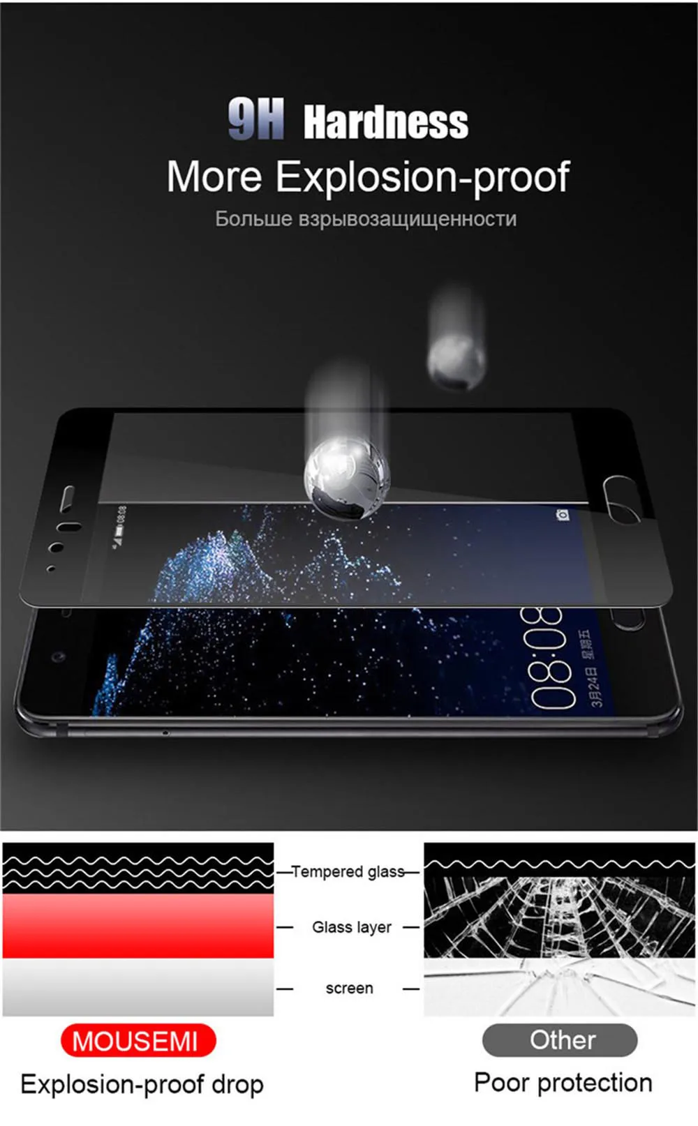 MOUSEMI Screen Protector For Huawei P9 10 Plus On Glass Protection For Honor 8 9 Lite For Huawei P10 P9 Lite Tempered Glass (7)