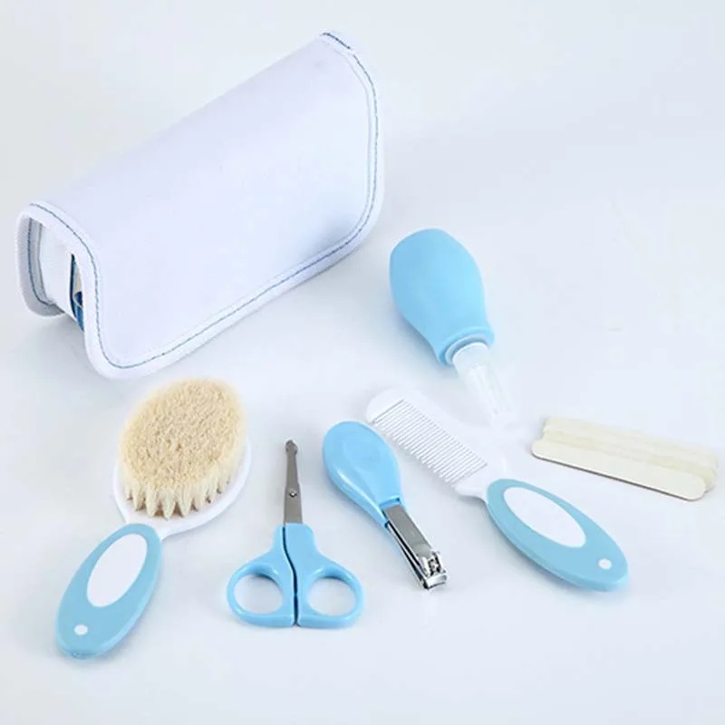 Baby Grooming Care Manicure Set Healthcare Kit Nail Clipper Toothbrush Hairbrush Comb Emery Board Nail Scissor