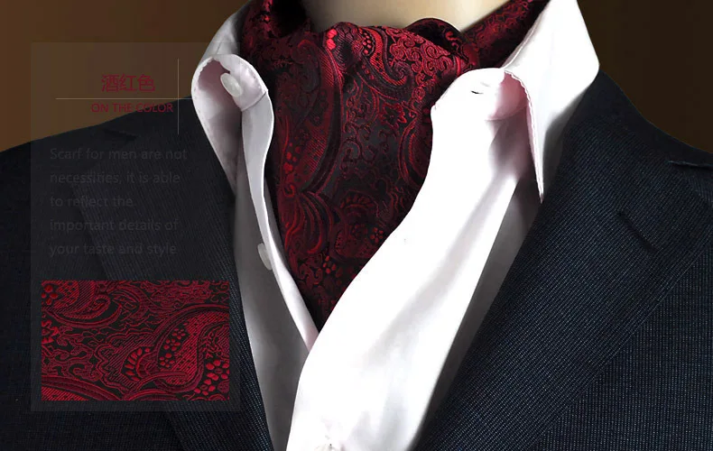 NINIRUSI Брендовые мужские винтажные свадебные формальные джентльменские шелковые шарфы из полиэстера с галстуком-бабочкой Роскошный узор Пейсли - Цвет: 8