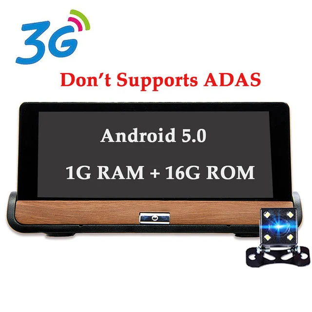 Bluavido 7 дюймов 4G dash cam FHD 1080P android DVR gps навигация ADAS Автомобильная камера видео Регистратор поддерживает Wi-Fi приложение удаленный монитор - Название цвета: 3G Without ADAS