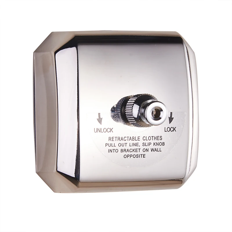 

Round square stainless steel clothesline balcony invisible drying rack non-slip clothes rail convenient and practical