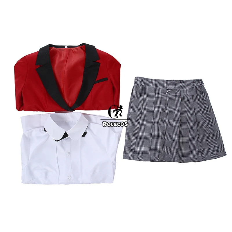 ROLECOS японский аниме Kakegurui Косплей Костюм Jabami Yumeko компульсивный игрок девушка