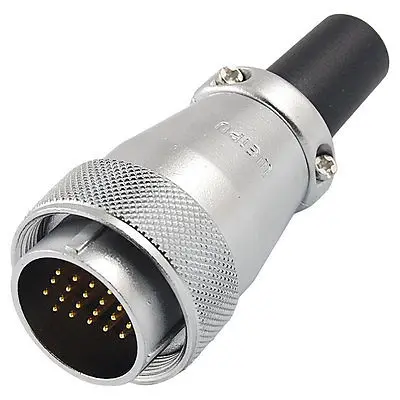 28mm 24P YP28-24 Waterproof Male Wire Panel Power Chassis Metal Fittings Connector Aviation Silver Tone a18032200ux0612 uxcell Aviation Connector 28mm 24P YP28-24 Waterproof Male Wire Panel Power Chassis Metal Fittings Connector Aviation Silver Tone a18032200ux0612 uxcell Aviation Connector