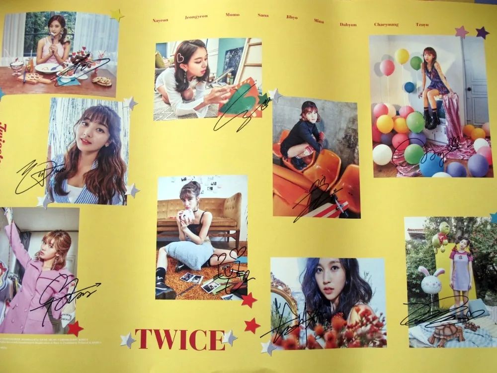 Signed Twice Autographed First Album Likey Twicetagram Cd Photobook Signed Poster K Pop 1117 Poster K Pop K Pop Albumphotobook Albums Aliexpress