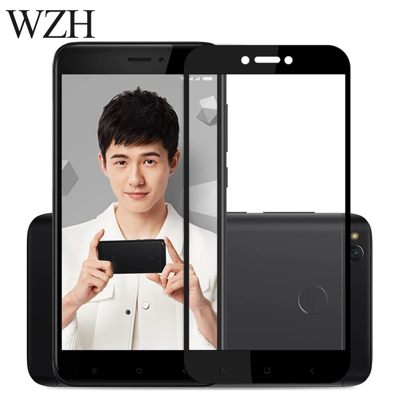 WZH Full Screen Protective Tempered Glass For Xiaomi Redmi Note 4X Redmi 4X 9H Protector Film For Redmi Note 4X glass Full cover (6)