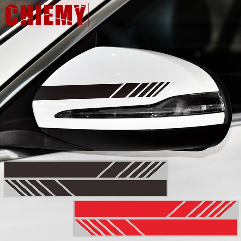 

1lot Side Rear View Mirror Stripes Vinyl Decal Car Sticker for Mercedes Benz W205 W204 W212 W117 W176 W213 Edition 1 AMG Style
