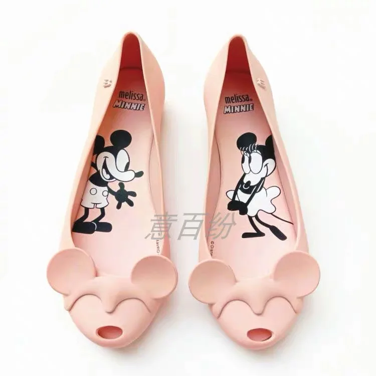 Женские босоножки на плоской подошве Melissa Ultragirl желеобразные с Микки и Минни