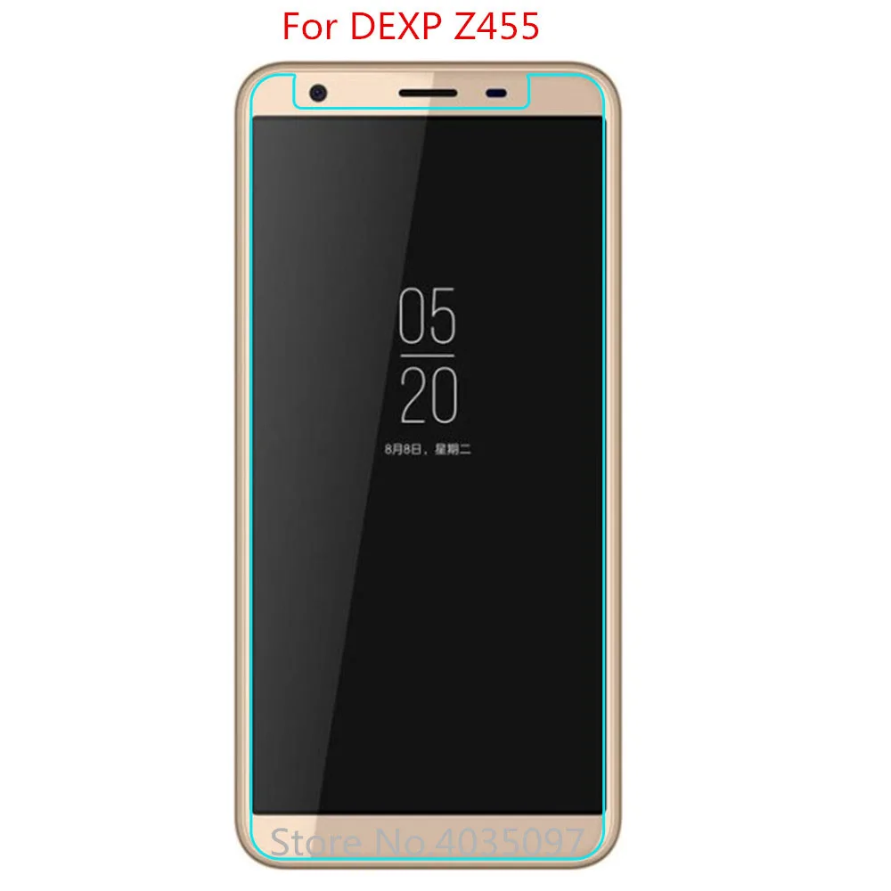 2 шт для DEXP Z455 закаленное стекло 9H 2.5D высокое качество Защита экрана смартфон