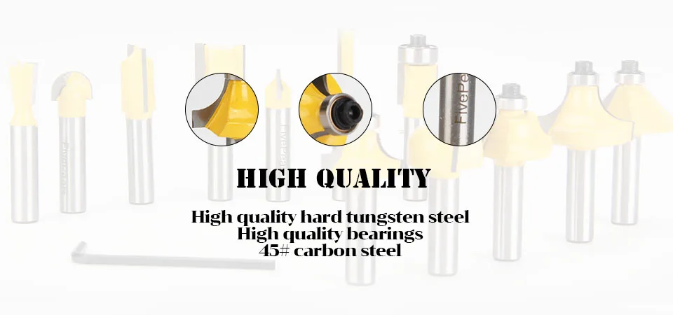 High Quality 8mm router bit set