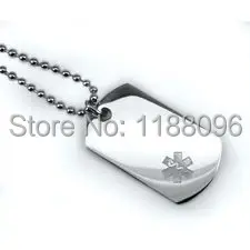 

Wholesale hot sales Mini Medical Alert Dog Tag low price metal engraving dogtags cheap custom medical alert dog tag