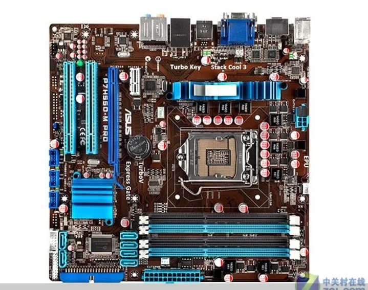 

Free shipping For P7H55D-M PRO original motherboard DDR3 LGA 1156 for I3 I5 I7 CPU 16GB USB2.0 H55 desktop motherboard