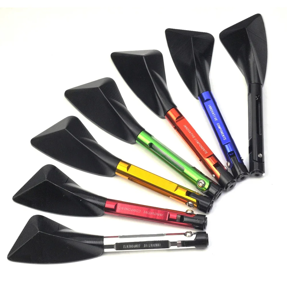 Motorcycle 8mm 10mm Rearview Side Mirrors Rear Pair CNC Aluminum for KAWASAKI HONDA SUZUKI YAMAHA DUCATI KTM Street Racing bike Motorcycle 8mm 10mm Rearview Side Mirrors Rear Pair CNC Aluminum for KAWASAKI HONDA SUZUKI YAMAHA DUCATI KTM Street Racing bike