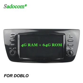 

IPS Android 8.0 8Core 4GB + 64G ROM Car DVD Player GPS Glonass Map RDS Radio wifi 4G LTE car radio For Fiat DOBLO 2010 2013 2014