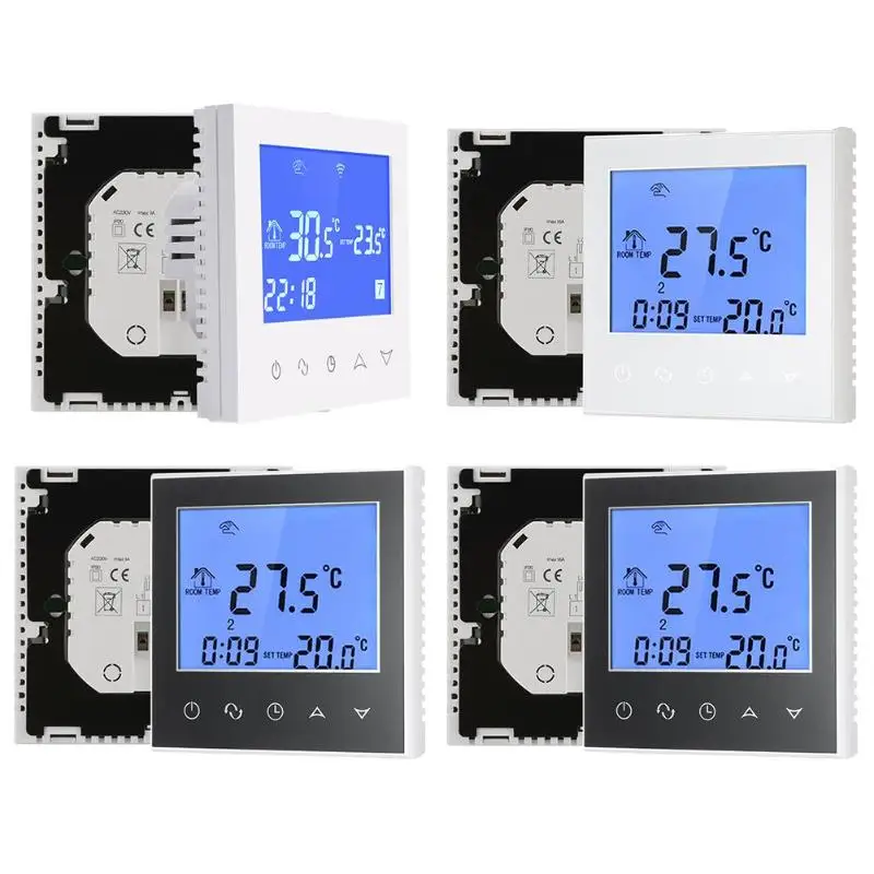 

LCD Touch Screen Smart WiFi Big Digital Temperature Thermostat Touch Screen Warm Floor Heat Controller Thermostat