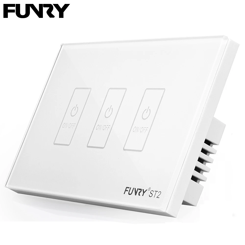 Funry ST2 3Gang US Standard Switch Push Button Sensor Touch Switch