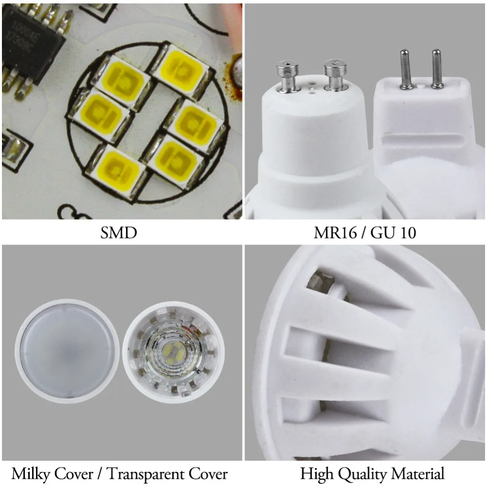 Светодиодная лампа Точечный светильник MR16 GU10 E14 E27 точечная лампа cfl лампада диод 3 Вт 220 В 110 В GU5.3 2835 SMD для домашнего декора энергосберегающая