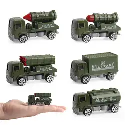 1: 64 5 шт. литые военные транспортные средства набор сплава металла армии модели грузовиков автомобиль игрушка мини автомобиль игрушка