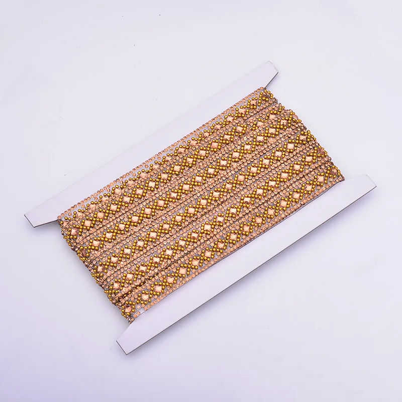 JUNAO 5 ярдов* 15 мм прозрачный белый исправление стразы ткань цепи стекло Отделка Свадебная аппликация со стразами кристалл сетки окантовка для одежды