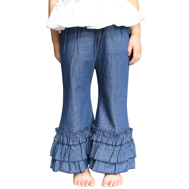 Wennikids Infant//Toddler Girls Stretchy Flare Pants w//Ruffles 1-6T