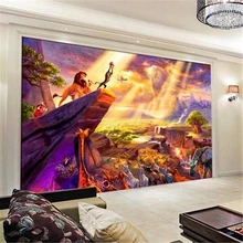 Beibehang пользовательские росписи 3d обои для комнаты papel де parede сказка Король Лев живопись задний план стены фото фреска обои
