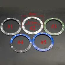 Часы с керамическим ободком, черные, синие, зеленые, белые, подходят для автоматических 43 мм мужских часов