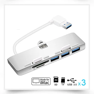 Rocketek Мульти usb 3,0 концентратор 3 порта адаптер сплиттер алюминиевый SD/TF кард-ридер для MacBook Air компьютер Ноутбук аксессуары