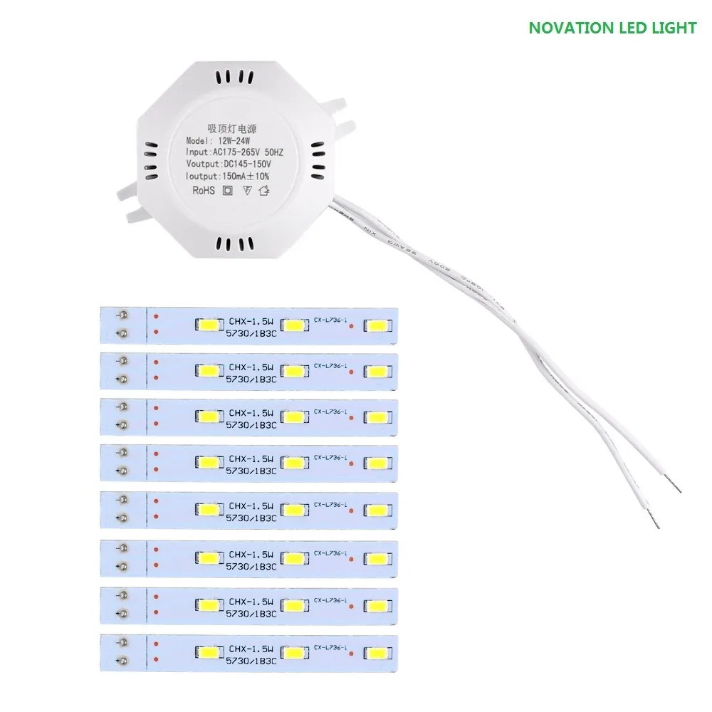 

1PCS High Bright Ceiling Lamp 12W 16W 20W PCB Board Modified Light Source Led Bulb Plate Octopus Tube Energy Saving Lamp Plafon