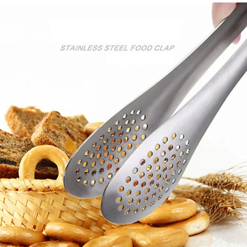 

Grill BBQ Tongs Accessories Barbecue Stainless Steel Salad Buffet Food Clip Utensils For Kitchen Tools Multifunction