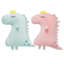 Милый мультфильм плюшевый динозавр кукла подушка на стул игрушка Декор для детской комнаты детский подарок