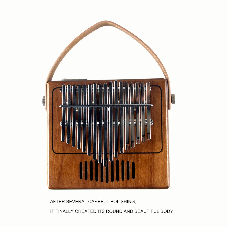 Tom new design 17 Key thumb piano Kalimba Solid Black Walnut wood Kalimba Soft Bag Popular