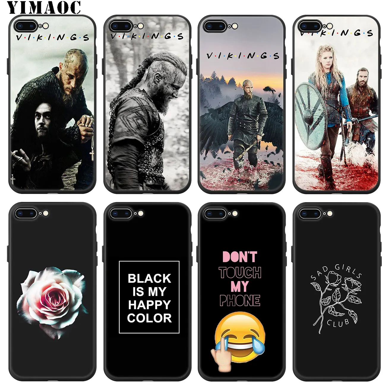 Модный мягкий силиконовый чехол YIMAOC серии vikings 4 для iPhone 11 Pro XS Max XR X 6 6S 7 8 Plus 5 дюймов