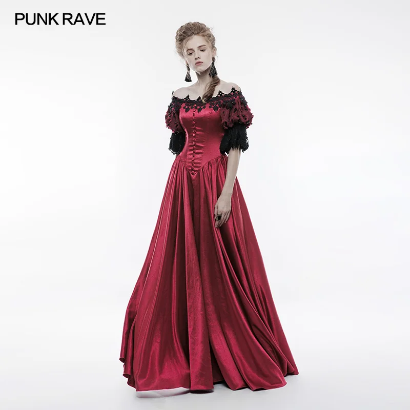 Панк рейв винтажное роскошное длинное платье в викторианском стиле элегантные платья для косплея на Хэллоуин готическое платье лолиты для свадебной вечеринки