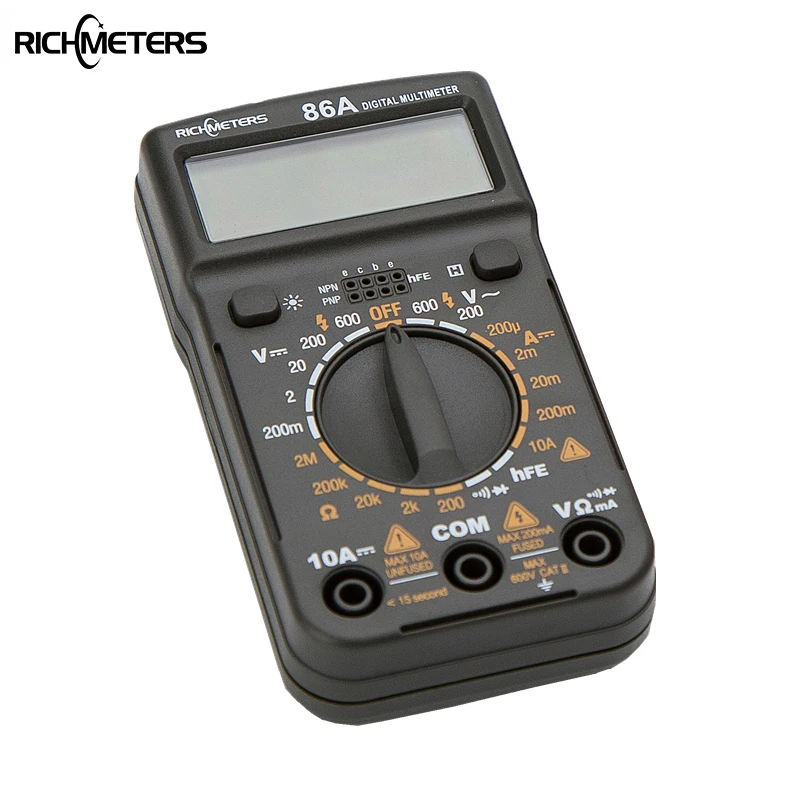 

Digital Multimeter Backlight AC/DC Ammeter Voltmeter Ohm Electrical Tester Portable 9999 counts Meter