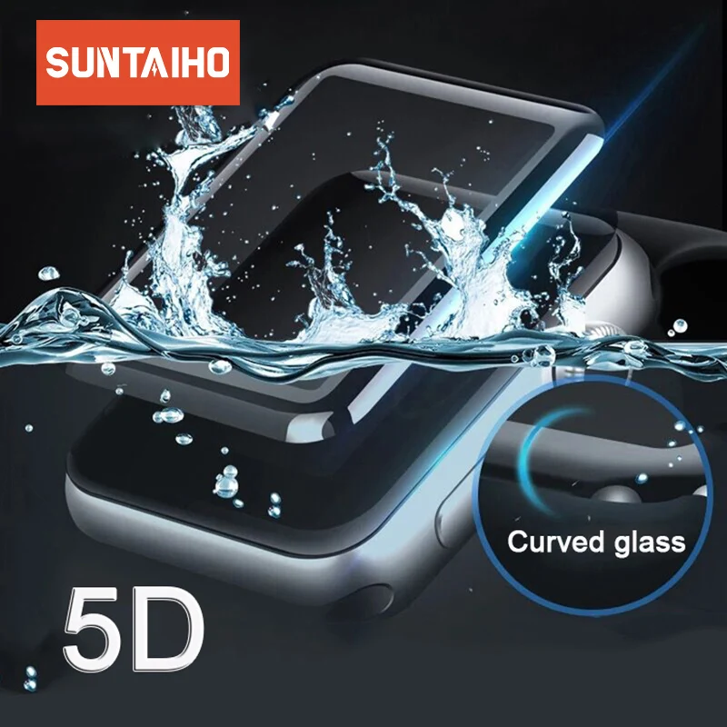 Suntaiho защитная пленка apple watch4 для Защитная часов 5D полное покрытие закаленное