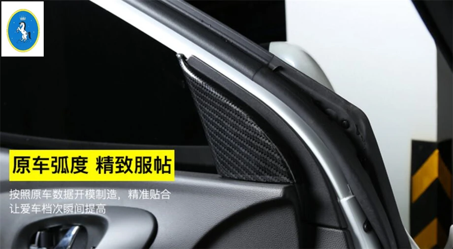 

2 Color ! High Quality For Renault Kadjar 2016 2017 ABS Front A Pillar Molding Triangle Cover Trim 2 Pcs / set