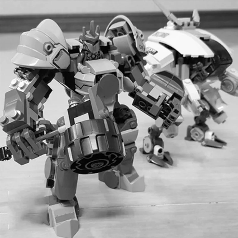 

Presale figure D.Va Reinhardts Mech Model compatible with Legoed block bricks Children Toys Birthday Gift For child