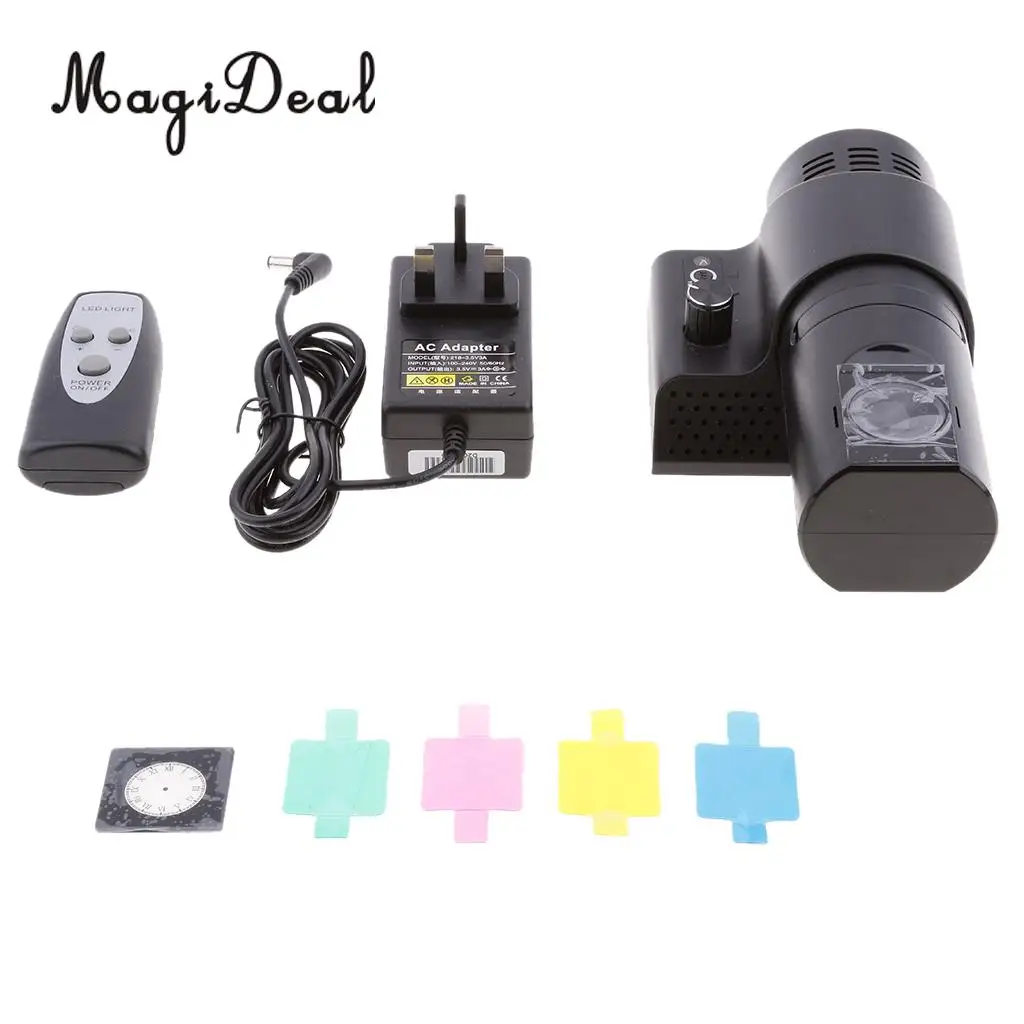 MagiDeal LED  Remote Control Projection Clock 5Color Changing Clock UK Plug
