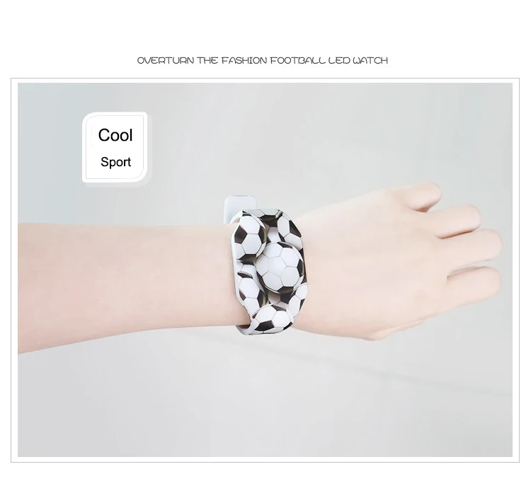 

Silicone Football LED Watch