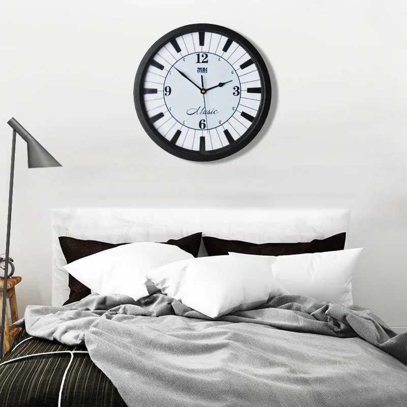 Reloj Meijswxj настенные часы Saat обои немой Relogio де Parede Гостиная Творческий музыка