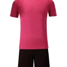 Мужской короткий рукав цвет размер отслеживание фиолетовый наборы Джерси взрослый футбол Футбольная форма вентиляция Футбол Джерси розовый