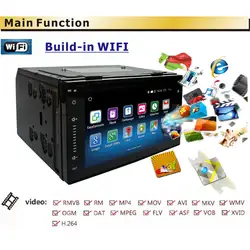 RM-DT1062 радио автомагнитолы 2 din Wi-Fi gps dvd-навигации Bluetooth Авторадио рулевого колеса Управление 6,2 дюйм(ов) Android 5,1 плеер