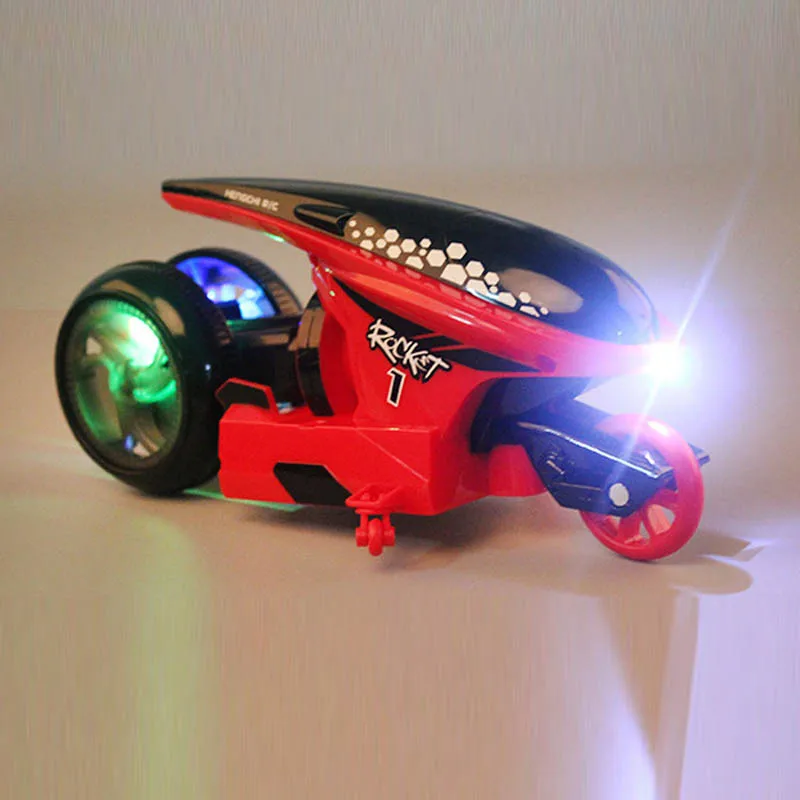 Concept Stunt Motorcycle New 360 Dree Rotation Wireless Remote Control 2 4G Children s Flash Trick