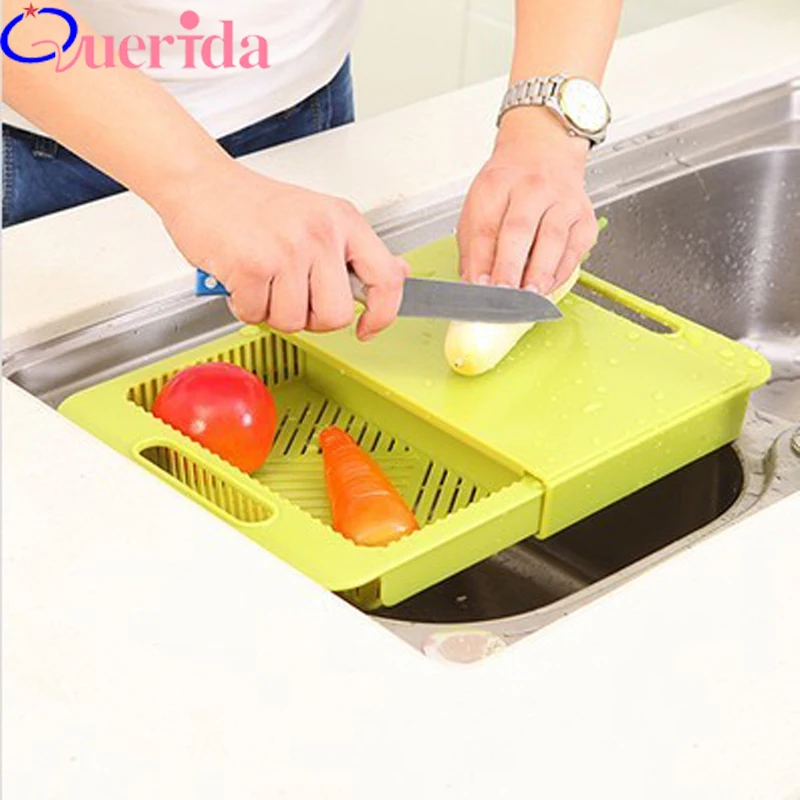 

Cutting Mat Chopping Block Sinks Drain Basket Cutting Board Meat Vegetable Fruit Antibacterial Non-slip Cutting Chopping Block