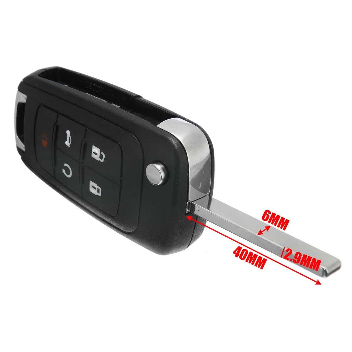 1pcs Remote Key Fob Case Shell 5 Button Flip for Chevrolet Camaro Cruze Equinox High Quality