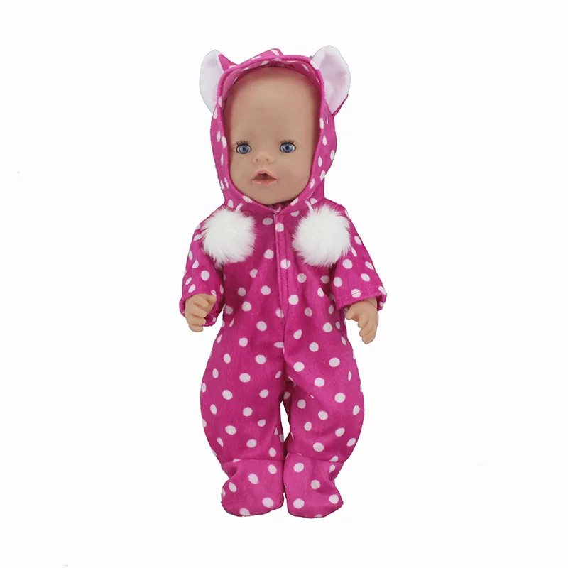 Новая кукла прыжок костюмы подходит для 43 см Zapf Baby Doll 17 дюймов Reborn Baby Doll Одежда - Цвет: a8